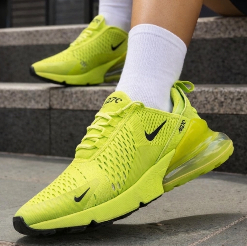 Nike Women's Athletic Shoes in Neon Yellow and Black